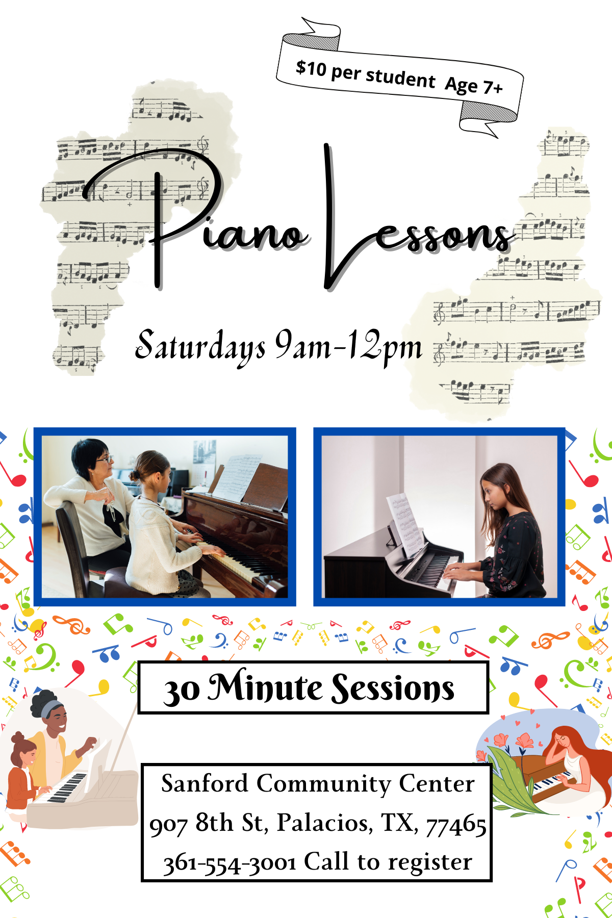 Piano Lessons @ the Sanford Center